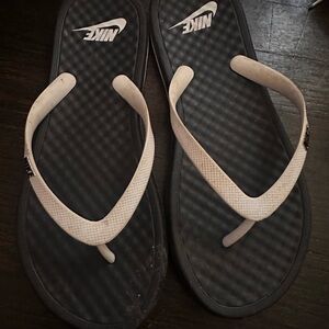 Nike Black and White Sandals